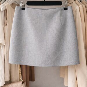 bebe Light Gray Mini Skirt